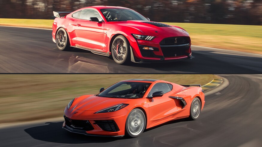 Chevy Corvette C8 vs. Ford Mustang Shelby GT500: A Track Comparison